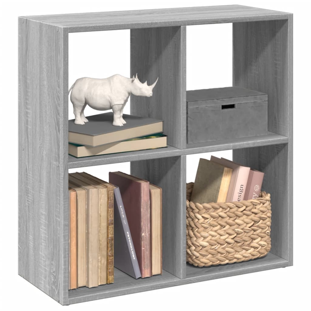 Bücherregal Weiß 137,5x29x137,5 cm Holzwerkstoff