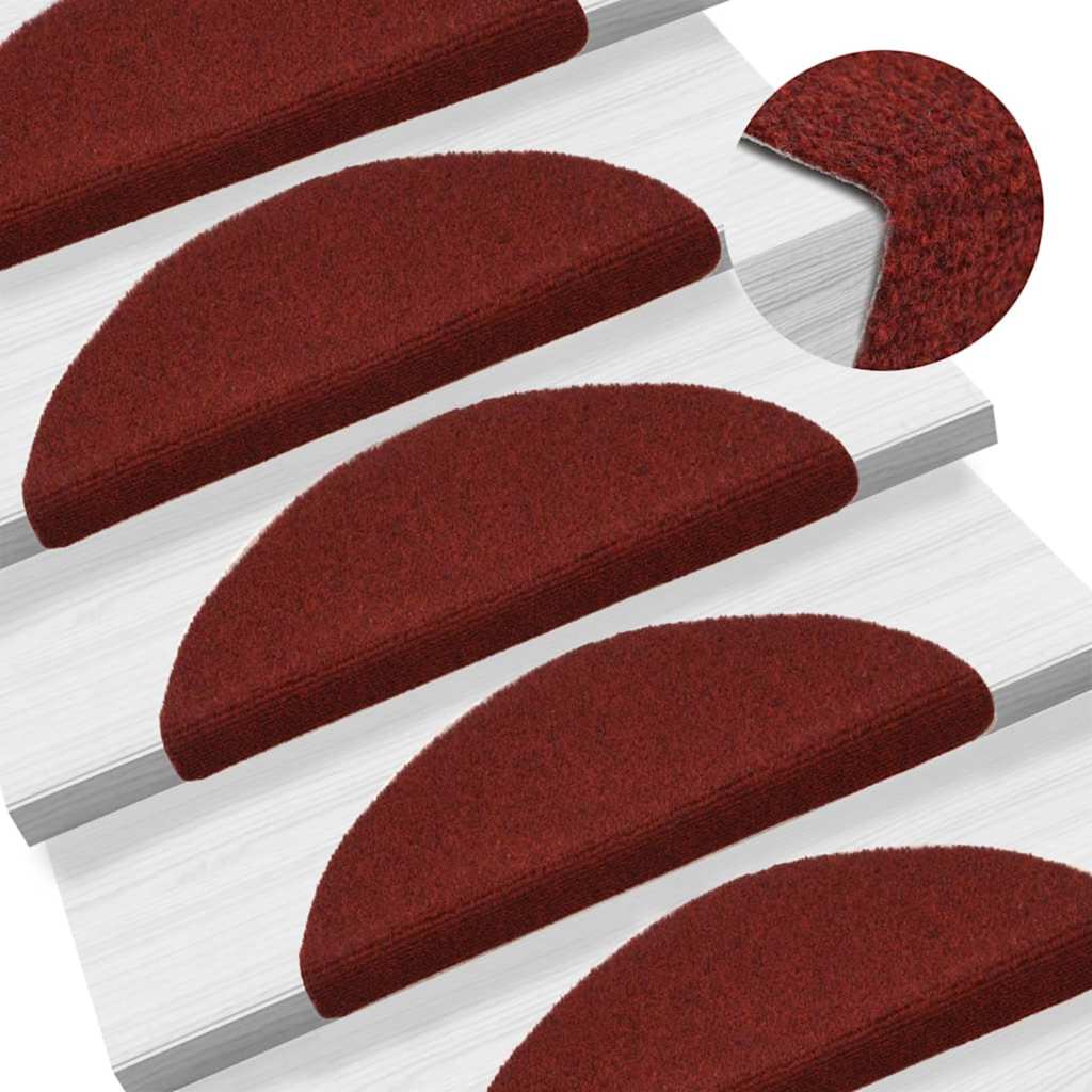 Stufenmatten Selbstklebend 15 Stk. 56x17x3 cm Hellbraun Halbrund