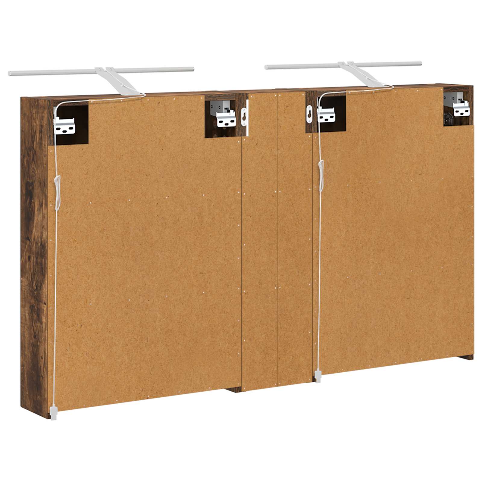 Badezimmerschrank-Set 3 pcs 80 x 10,5 x 50 cm Holzwerkstoff