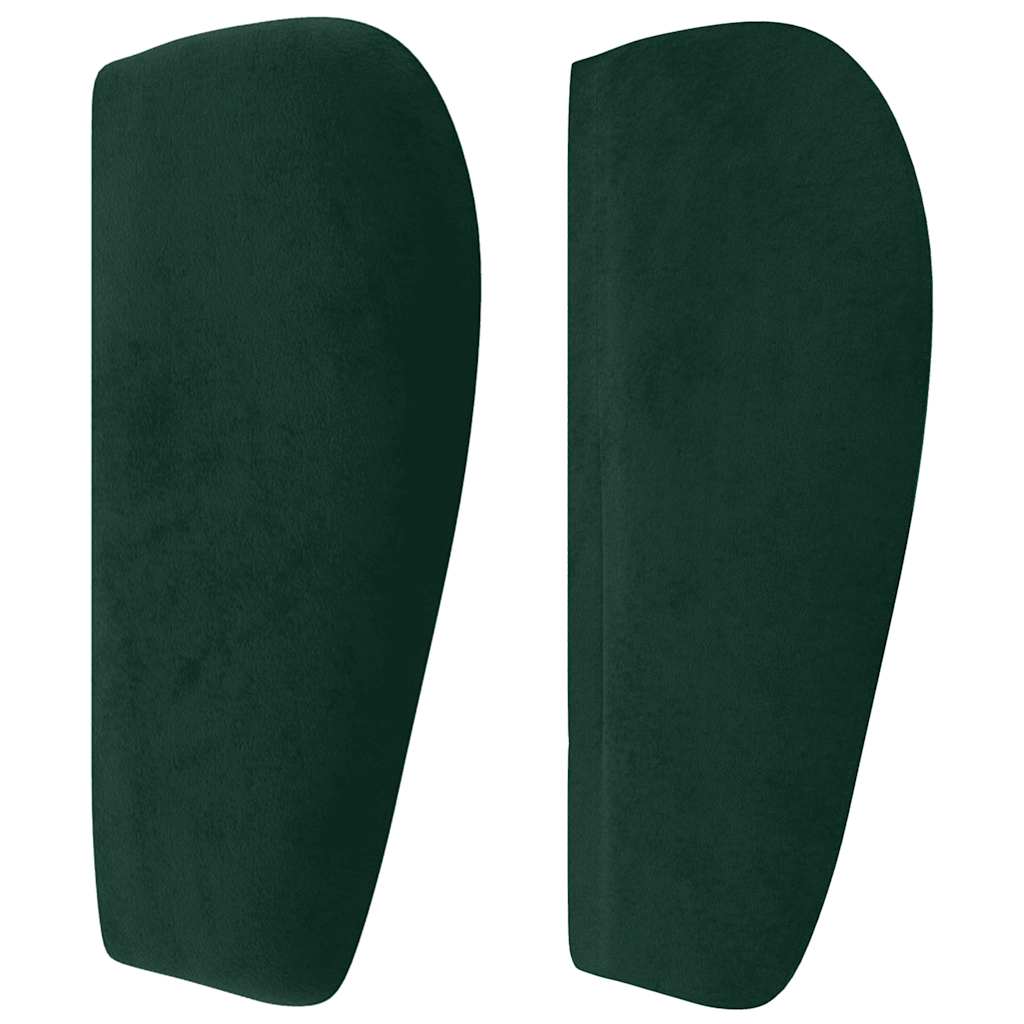Kopfteil mit Ohren Dunkelblau 93x23x78/88 cm Samt