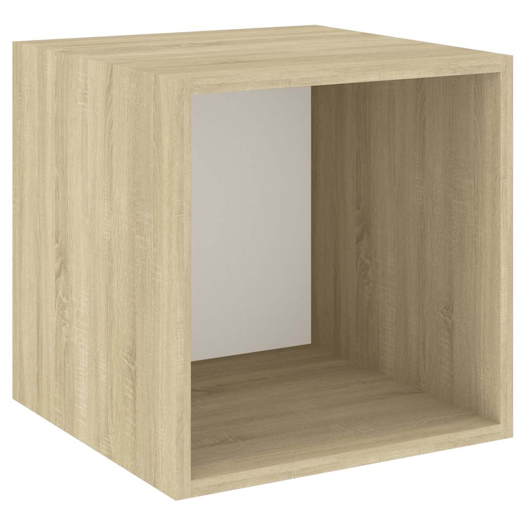 4-tlg. TV-Schrank-Set Weiß Holzwerkstoff