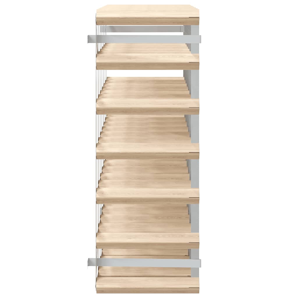 Weinregal für 42 Flaschen Braun Massivholz Kiefer