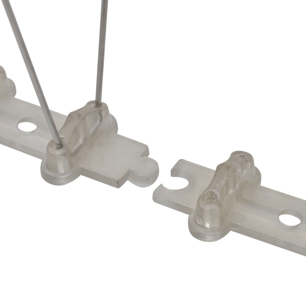 20-tlg. Vogelabwehr-Spikes-Set 10 m Kunststoff 2-reihig