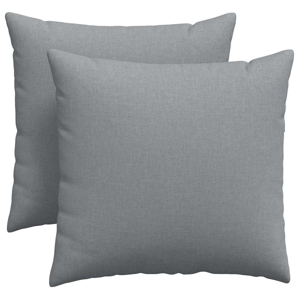 Sofakissen 2 pcs Hellgrau 50 x 30 cm Stoff