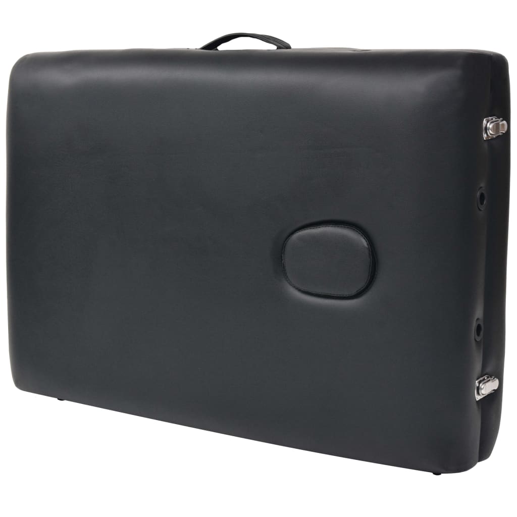 Massageliege 3-Zonen Klappbar 10 cm Sitz Weiß