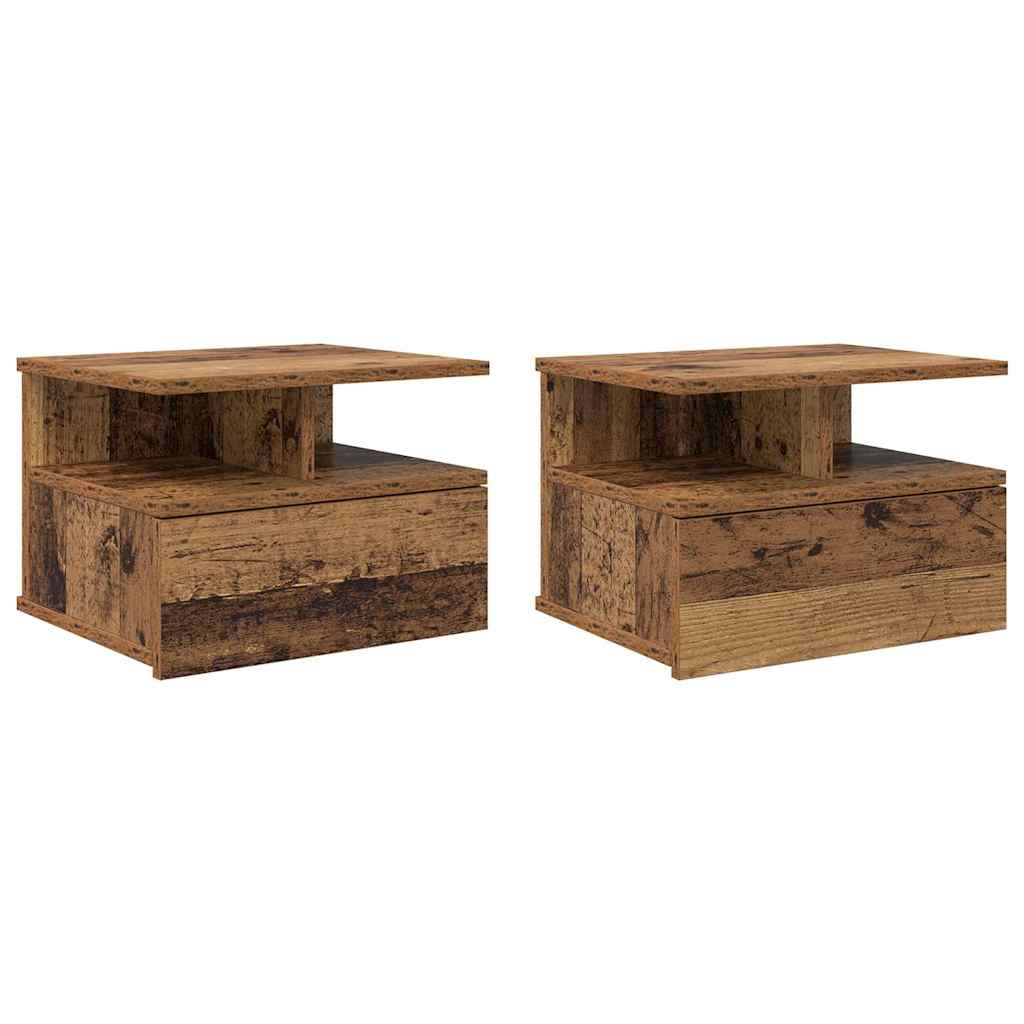 Hängender Nachttisch Weiß 40x31x27 cm Holzwerkstoff