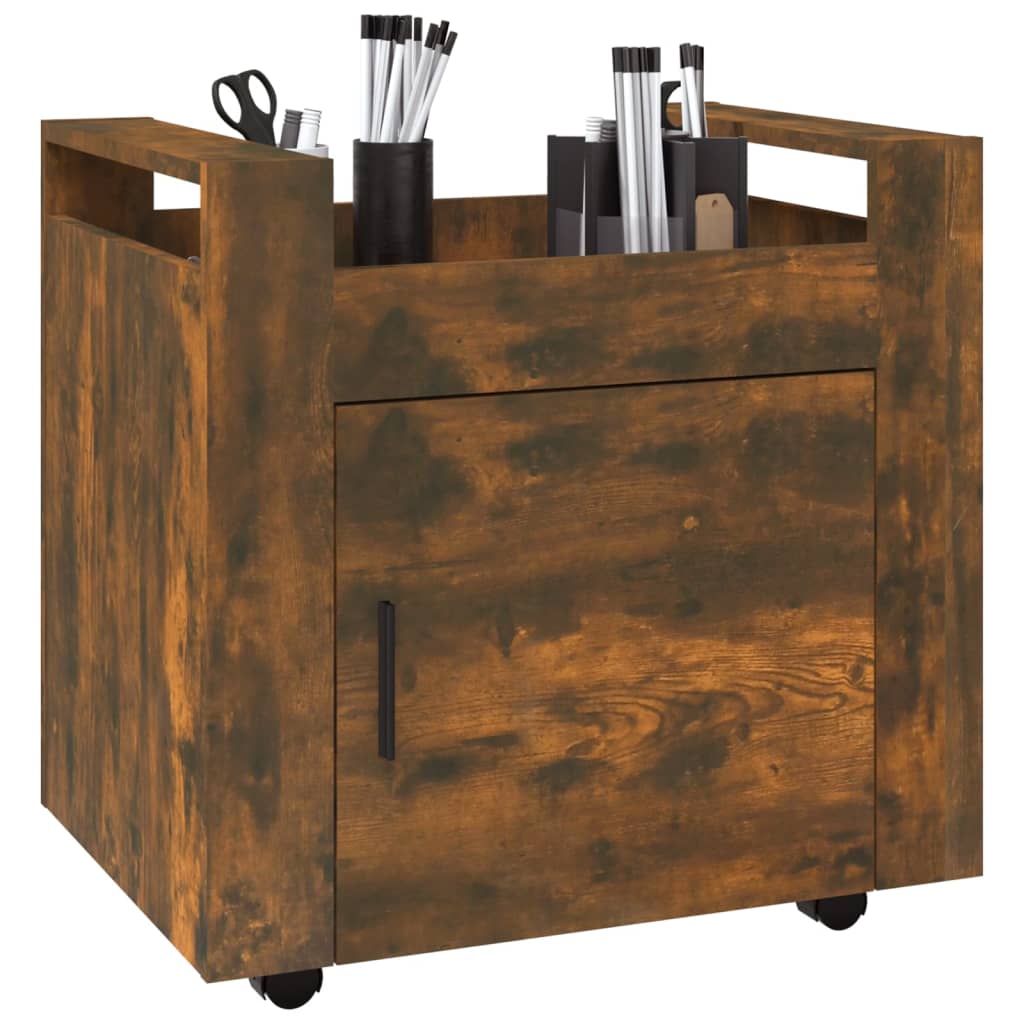 Bürowagen Weiß 60x45x60 cm Holzwerkstoff