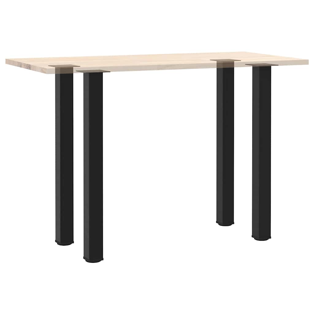 Bartischbeine 4 Stk. Schwarz 100-102 cm Stahl