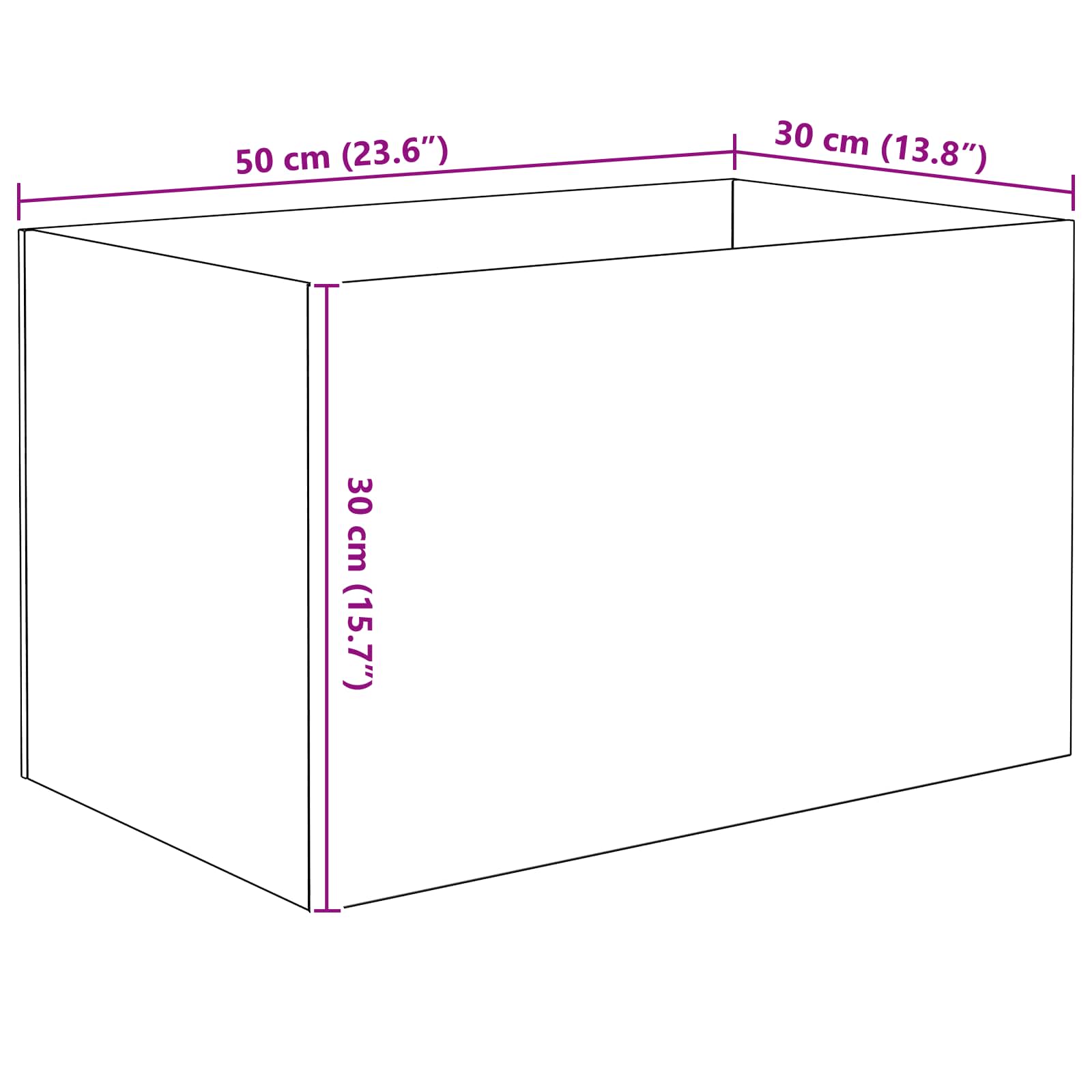 Aquarium mit Speicher Transparent 30 x 20 x 20 cm Glas