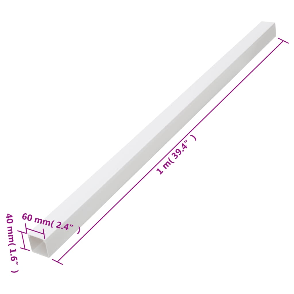 Installationsrohre Selbstklebend 25x25 mm 10 m PVC