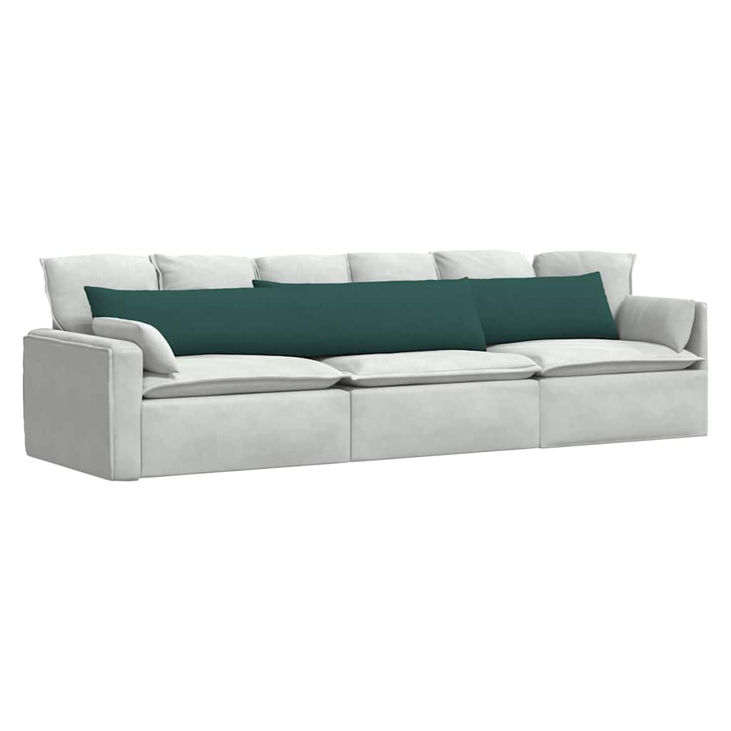 Sofakissen 2 pcs Hellgrau 50 x 30 cm Stoff