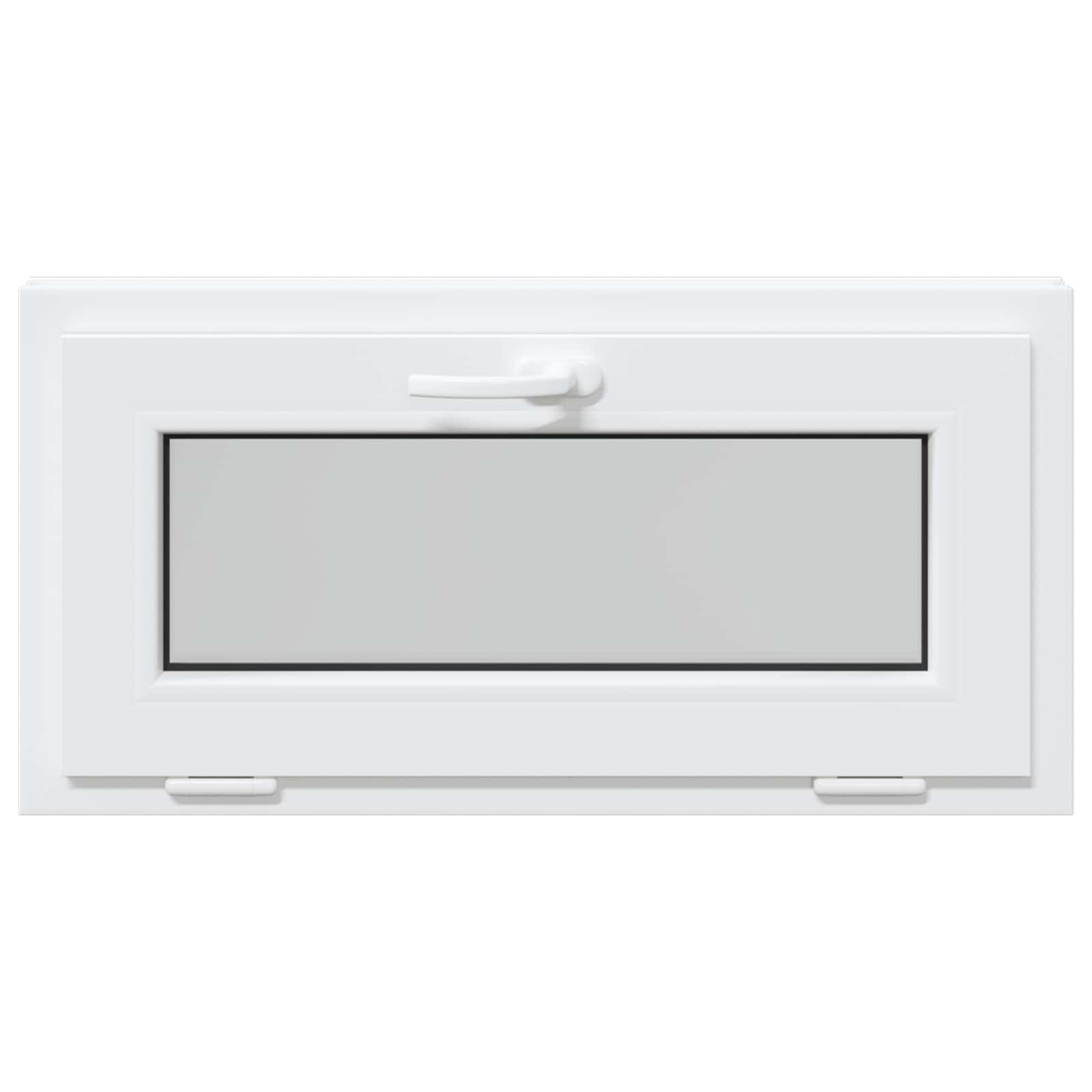Kellerfenster RISOR 60 x 40 cm PVC und Glas Weiß
