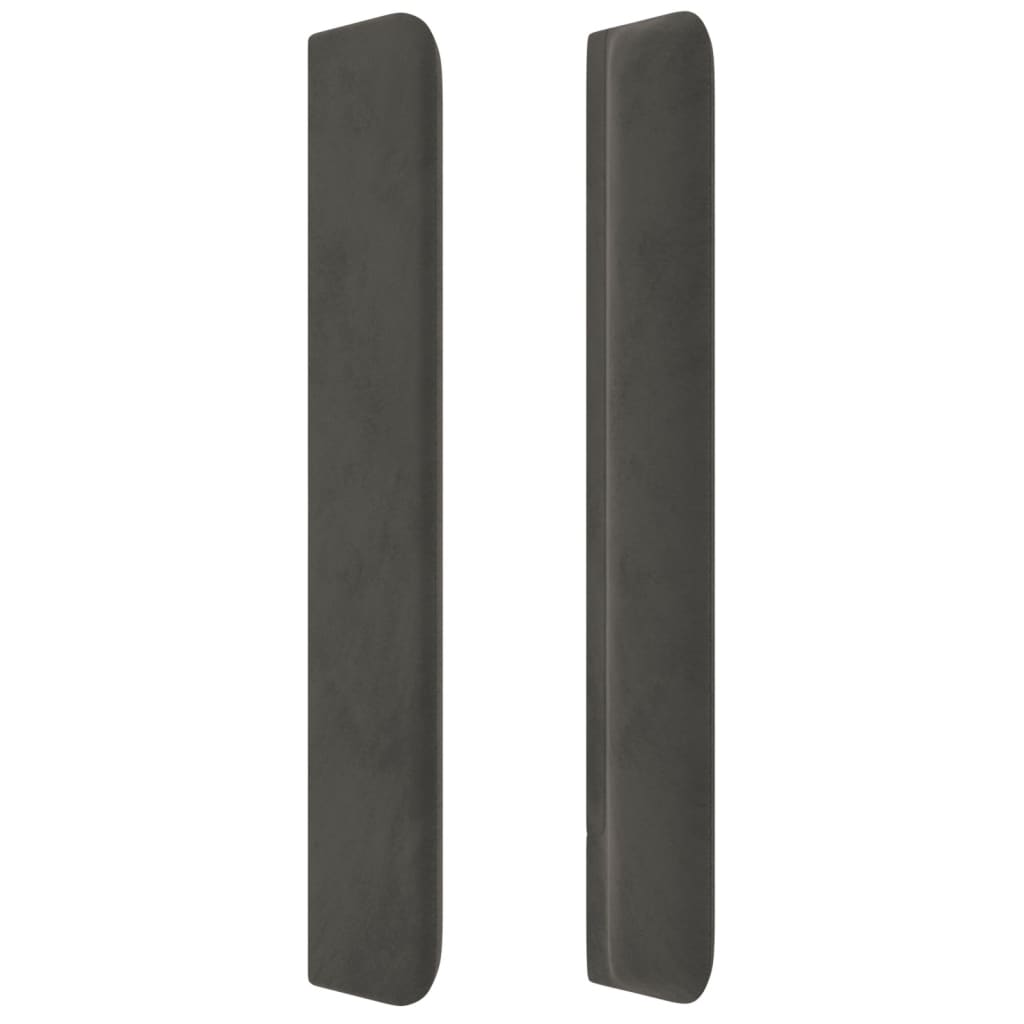 Kopfteil mit Ohren Dunkelblau 93x16x78/88 cm Samt