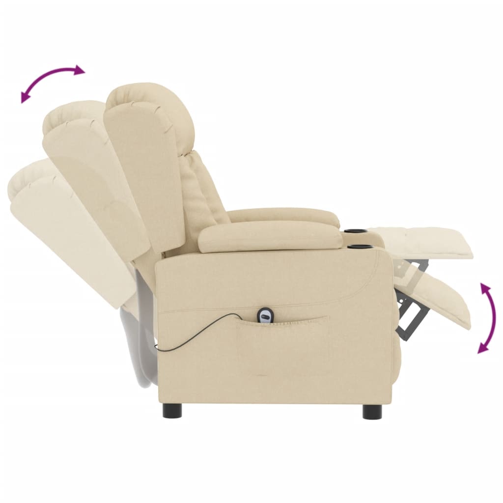 Relaxsessel Elektrisch Braun Stoff