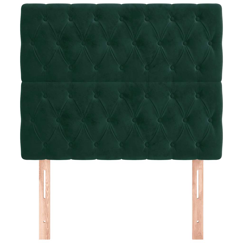 Kopfteil Hellgrau 80x7x118/128 cm Samt