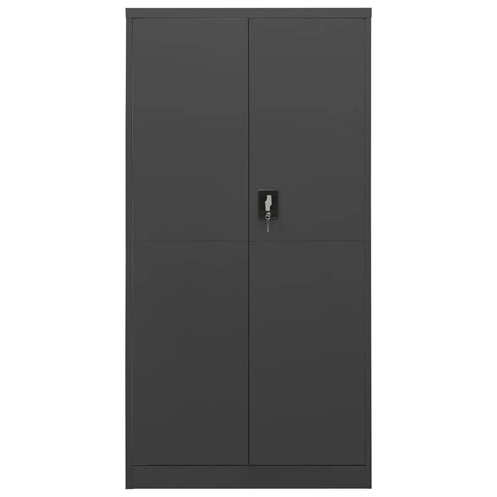 Schließfachschrank Weiß 90x40x180 cm Stahl