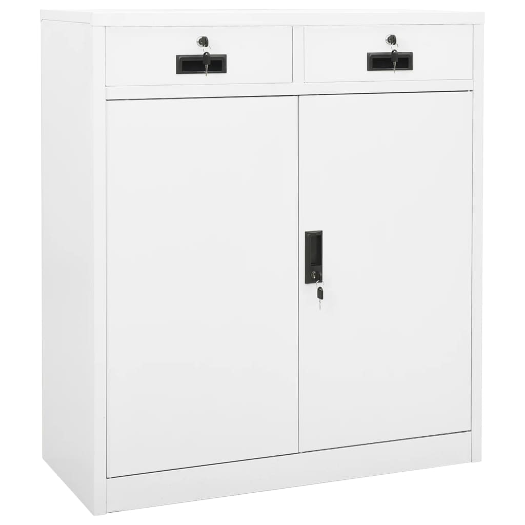 Büroschrank mit Pflanzkasten Anthrazit 90x40x125 cm Stahl
