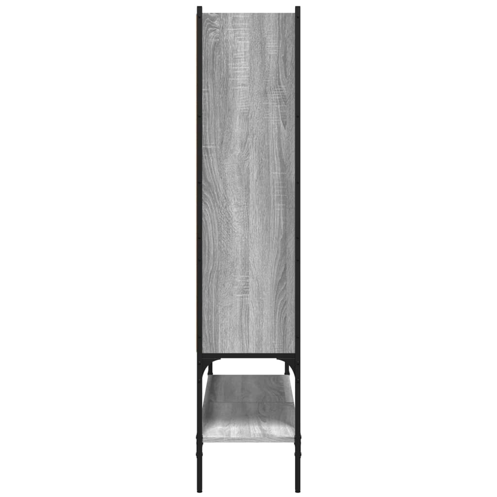 Bücherregal Schwarz 102x30x141,5 cm Holzwerkstoff