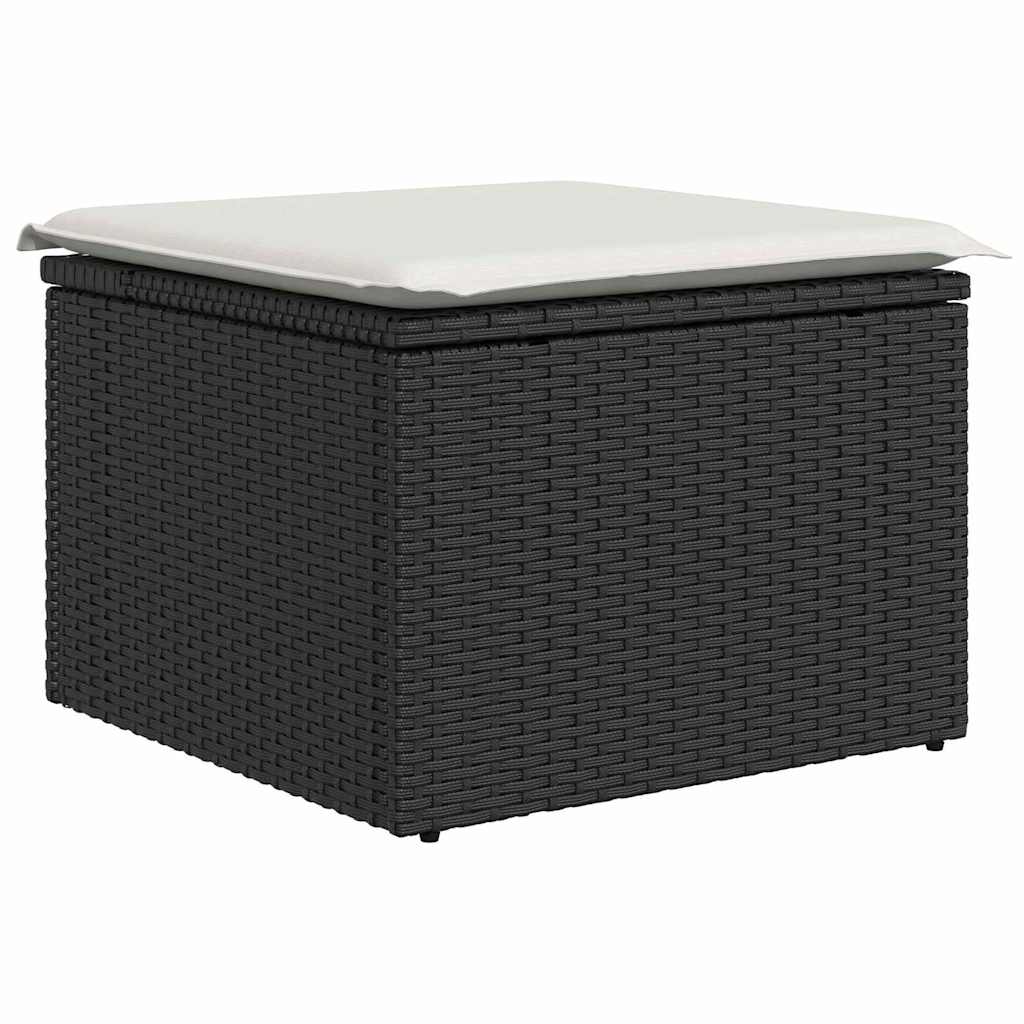 Garten Essgruppe mit Kissen 6 pcs Schwarz und Beige