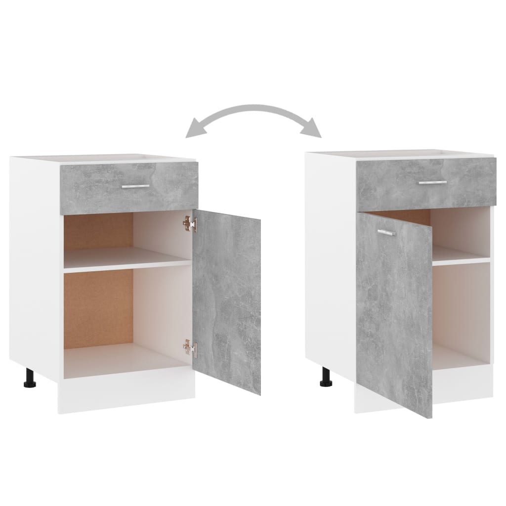 Unterschrank Lyon Weiß 60x46x81,5 cm Holzwerkstoff