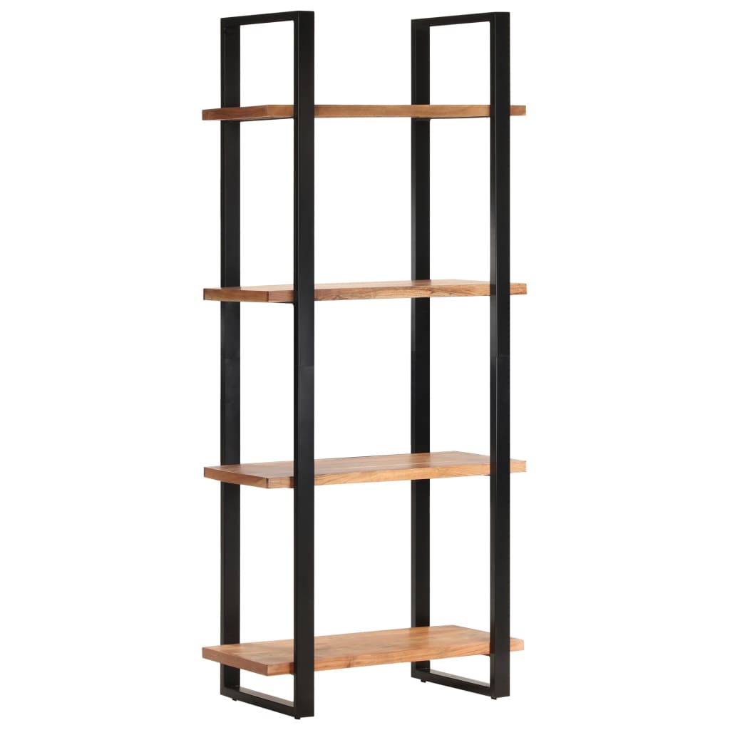 Bücherregal mit 4 Böden 80x40x180 cm Altholz Massiv