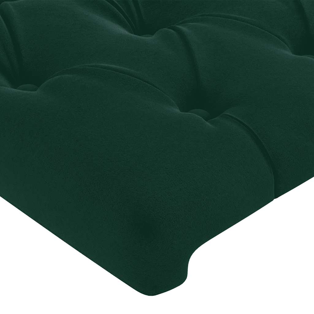 Kopfteil mit Ohren Dunkelblau 93x16x78/88 cm Samt