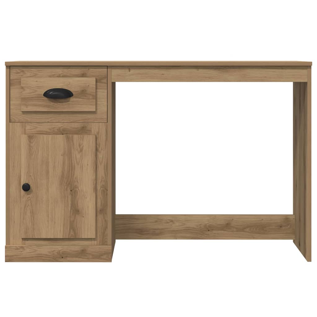 Schreibtisch mit Schublade Weiß 115x50x75 cm Holzwerkstoff