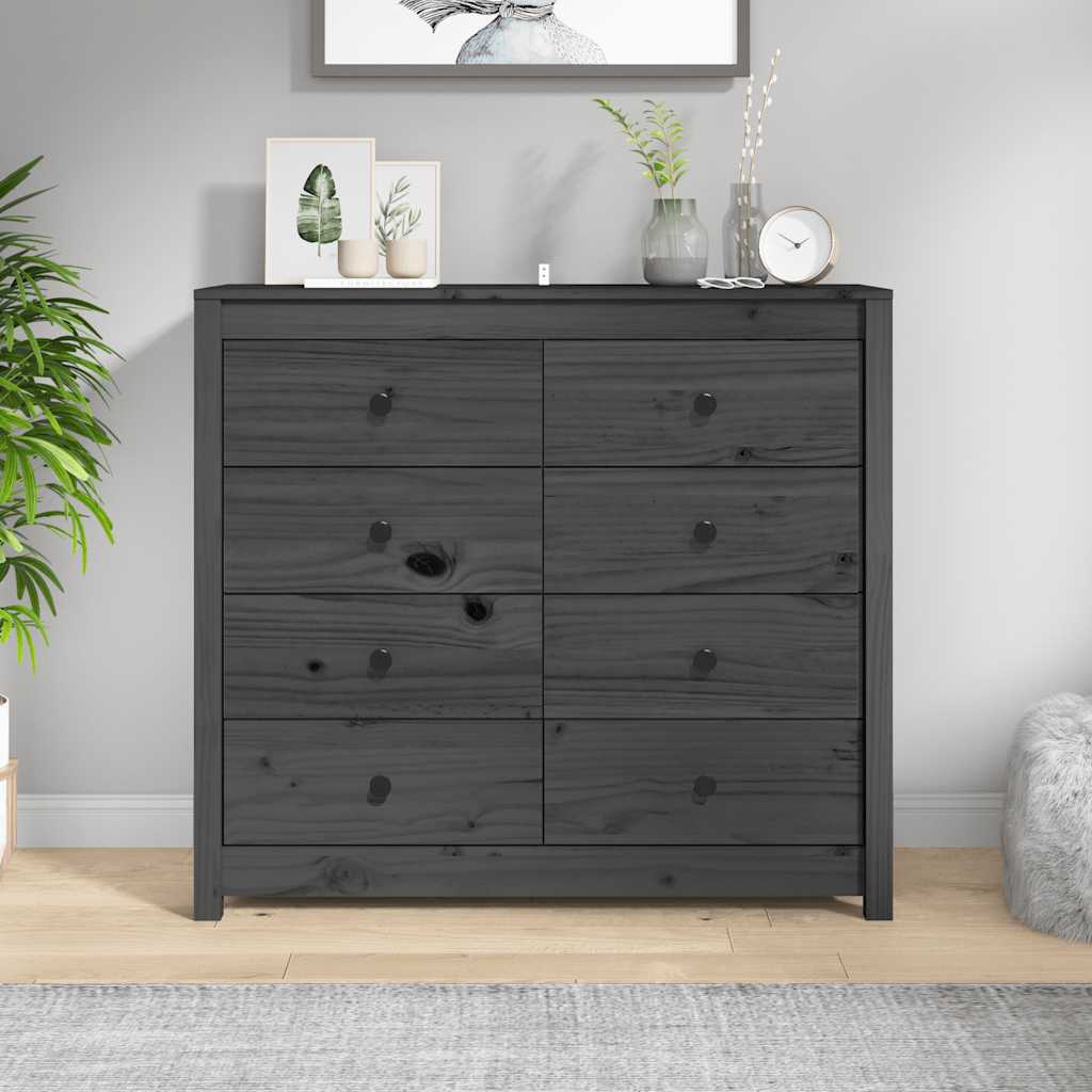Beistellschrank 100x40x72 cm Massivholz Kiefer
