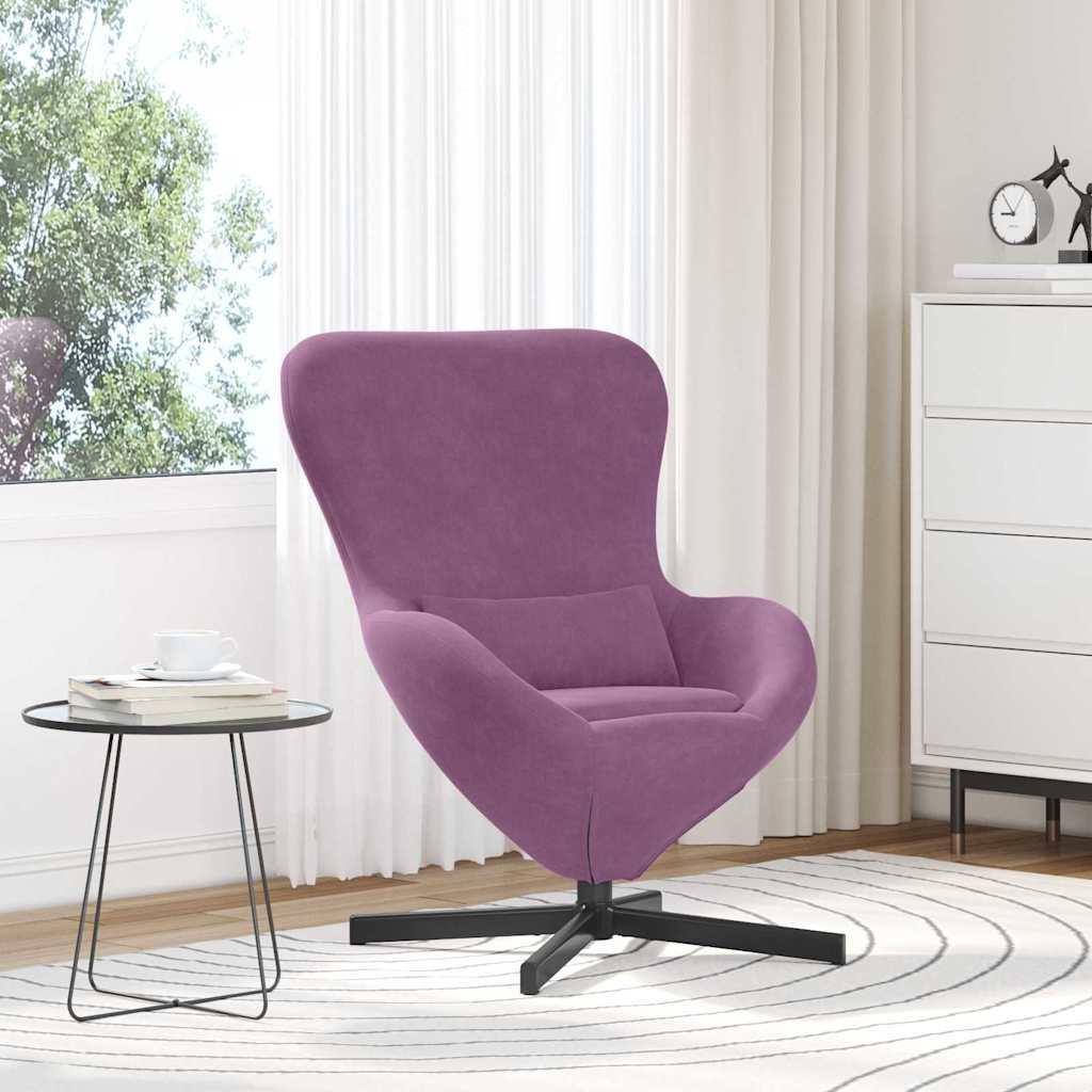 Eiersessel Blau 63 x 73 x 90 cm Samt