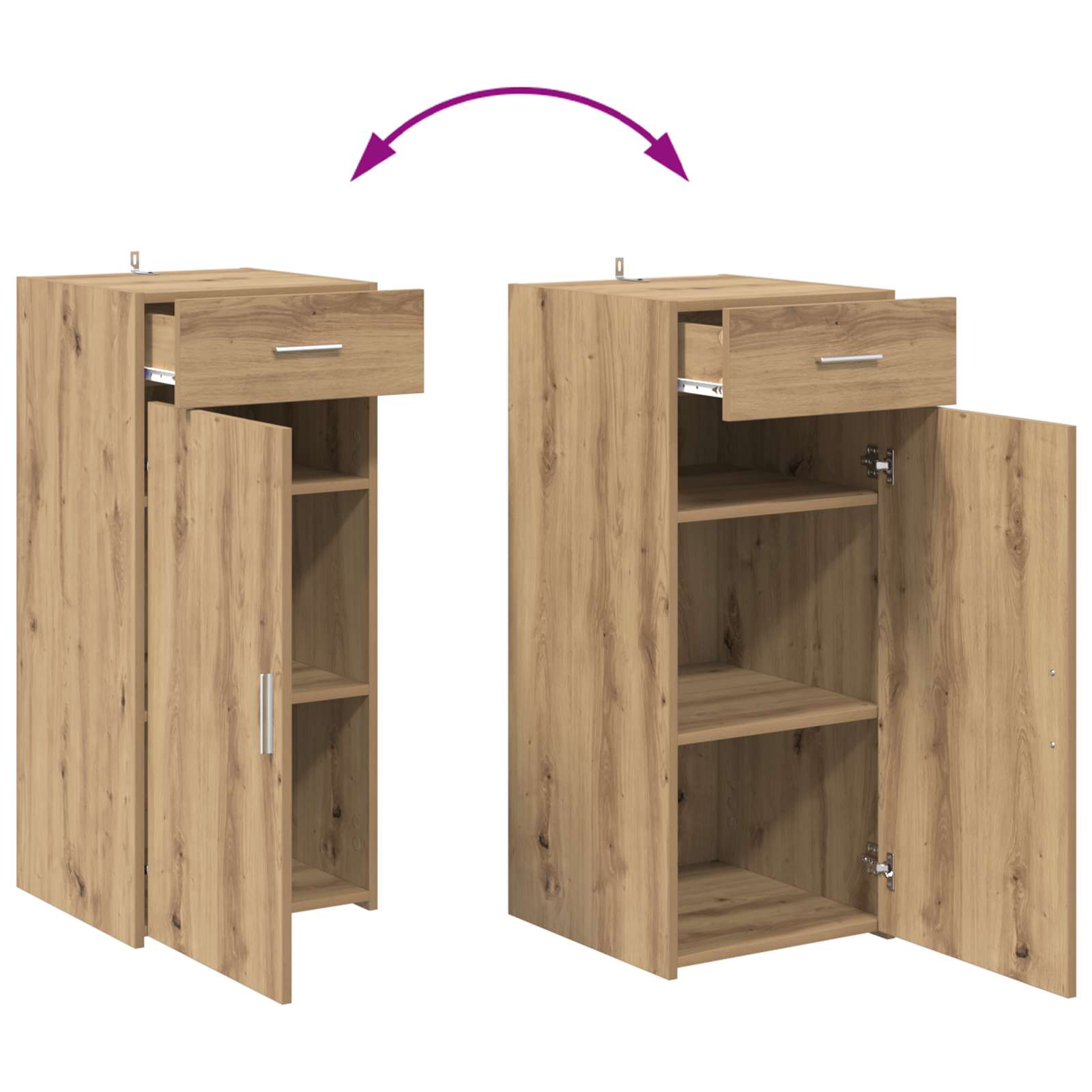 Aufbewahrungsschrank Altholz 40 x 42,5 x 93 cm Holzwerkstoff