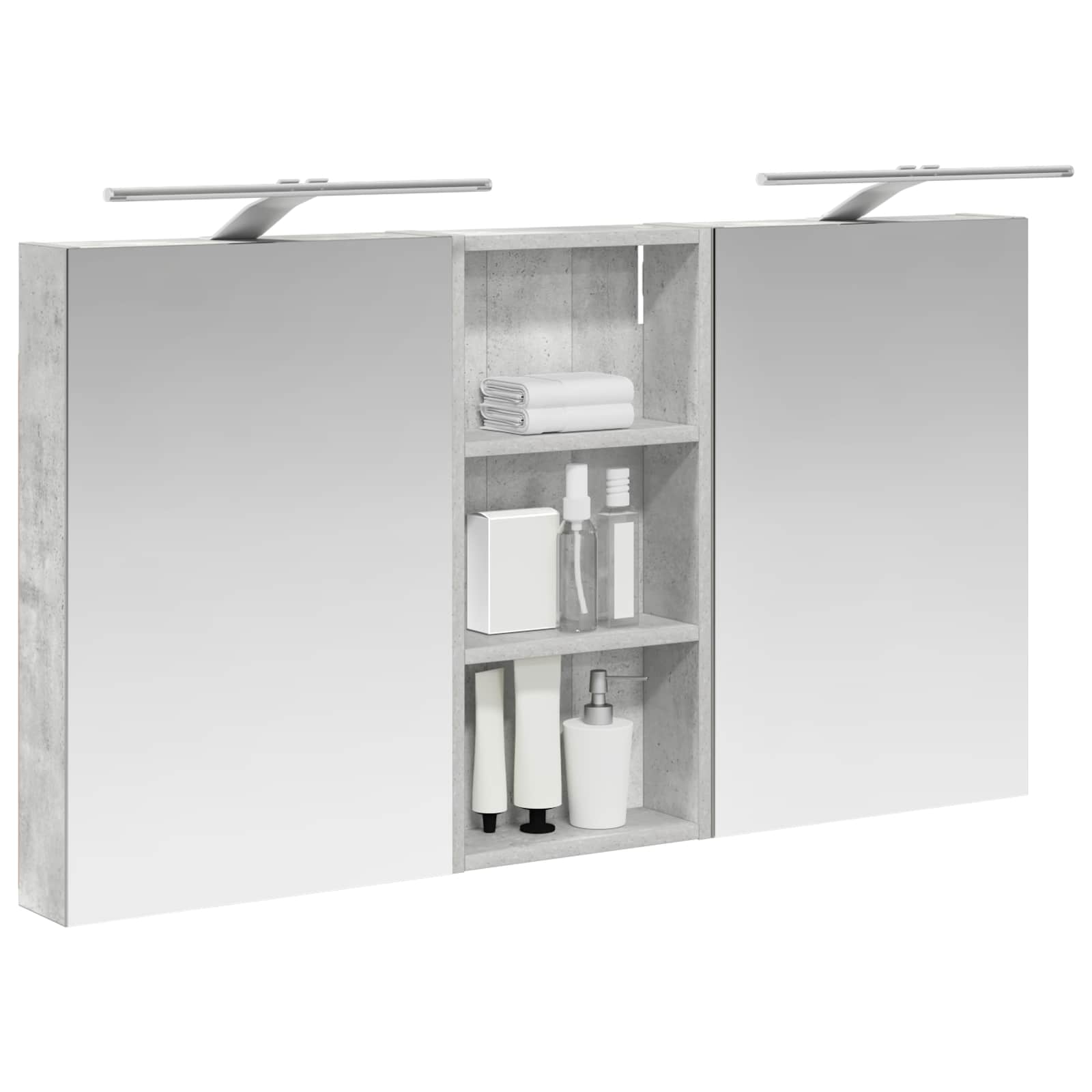 Badezimmerschrank-Set 3 pcs 80 x 10,5 x 50 cm Holzwerkstoff