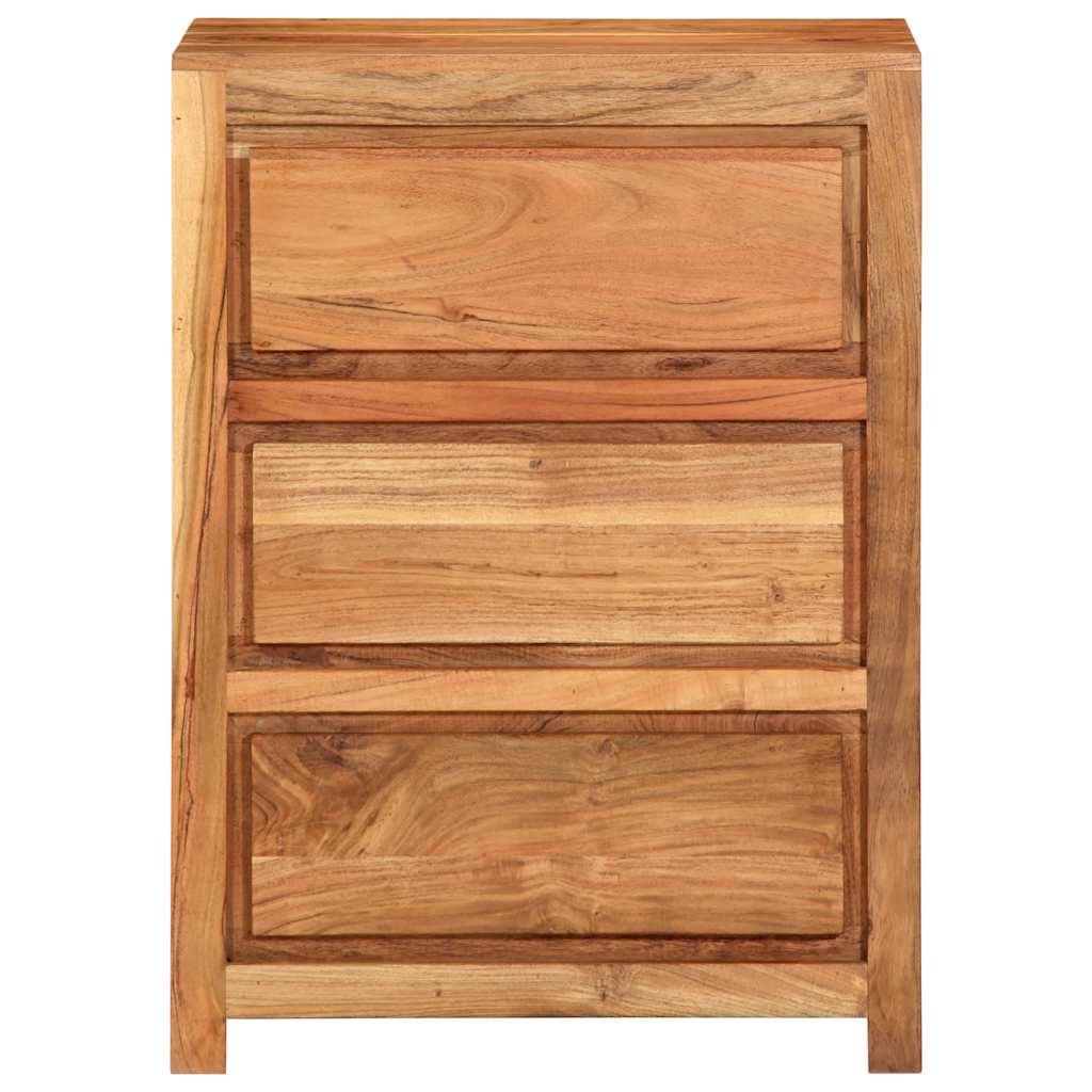Schubladenschrank 60x33x75 cm Massivholz Akazie