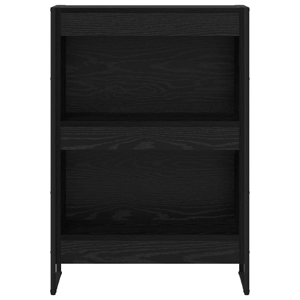 Bücherregal 2 pcs Schwarz Eichen-Optik 60 x 30 x 189,5 cm