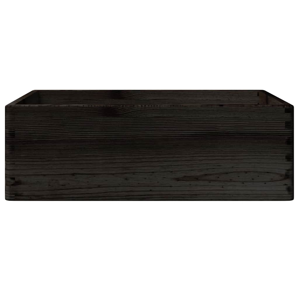 Holzkiste mit Deckel 40x30x13 cm Massivholz Kiefer