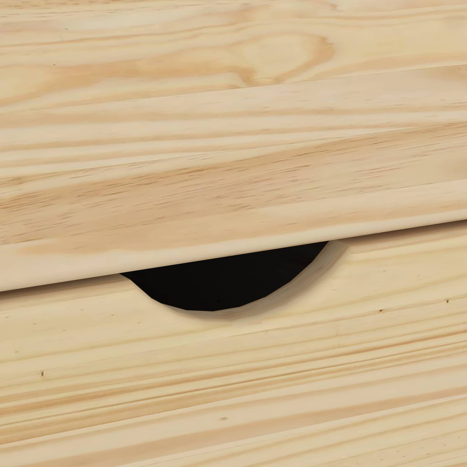 Rollschrank Honigbraun 63,5 x 39 x 65,5 cm Massivholz Kiefer