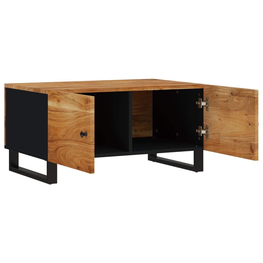 Couchtisch 80x50x40 cm Massivholz Mango & Holzwerkstoff