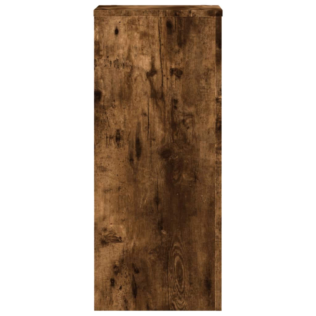 Pflanzenständer 2 Stk. Weiß 33x33x100 cm Holzwerkstoff