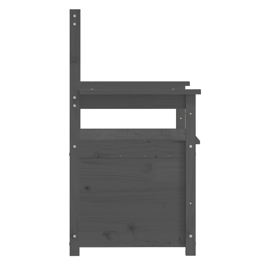 Sitzbank 112,5x51,5x96,5 cm Massivholz Kiefer