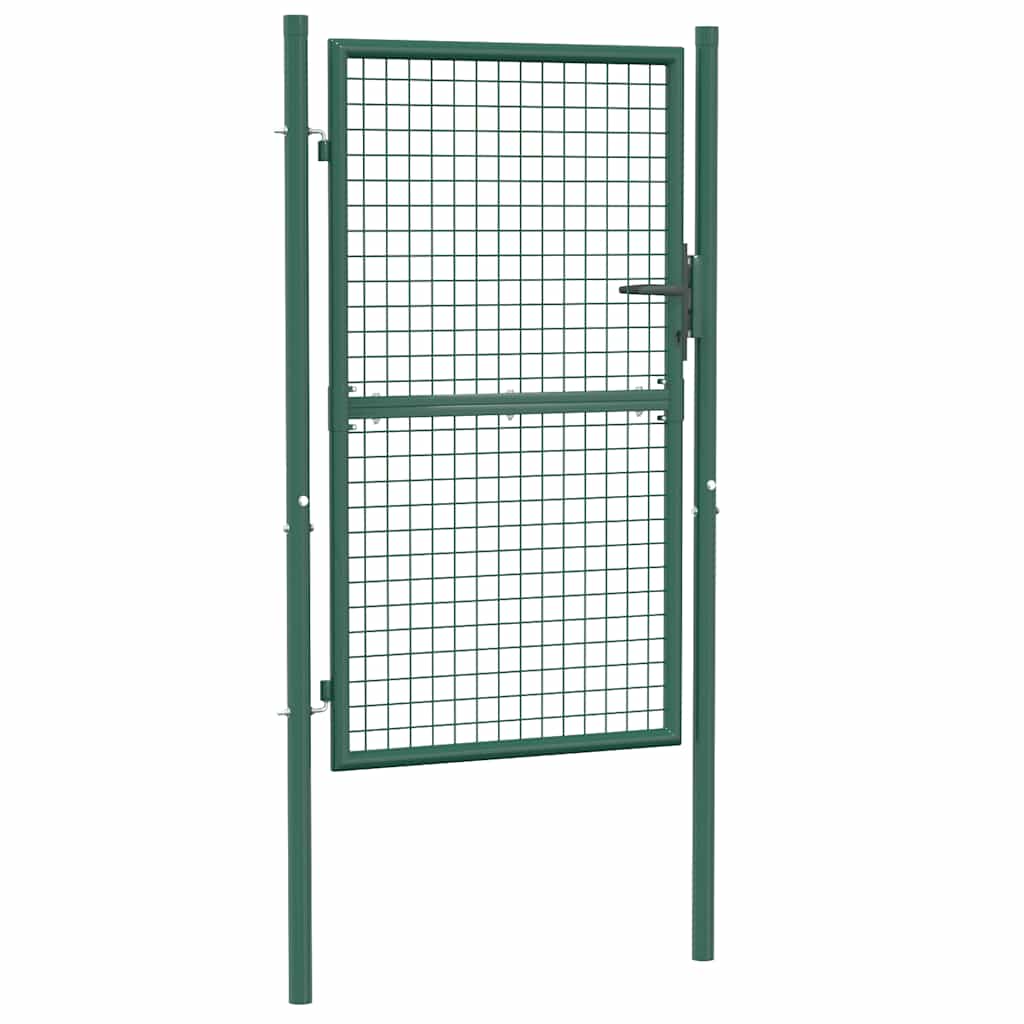 Zauntor Stahl 100x75 cm Grün