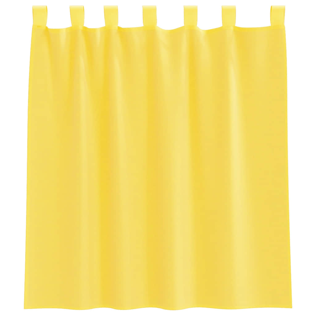 Voile Vorhänge mit Ösen 2 Stk. Apfelgrün 140x140 cm