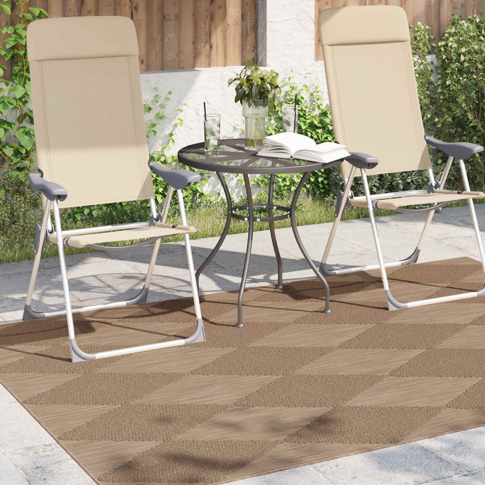 Bereichsteppiche Rechtwinklig AGIRA Natur 150 x 80 cm Polyester