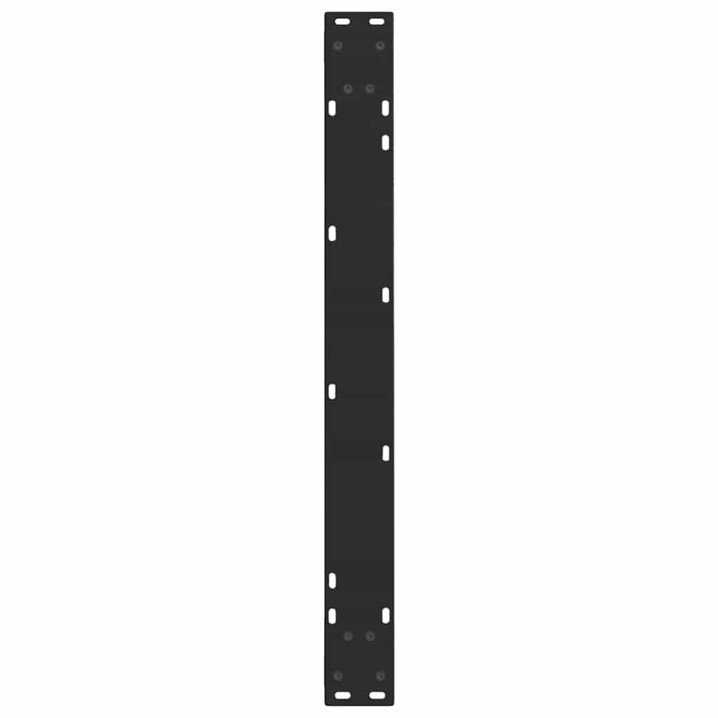 Couchtischbeine V-Form 2 Stück Schwarz 30x(30-31,3) cm Stahl