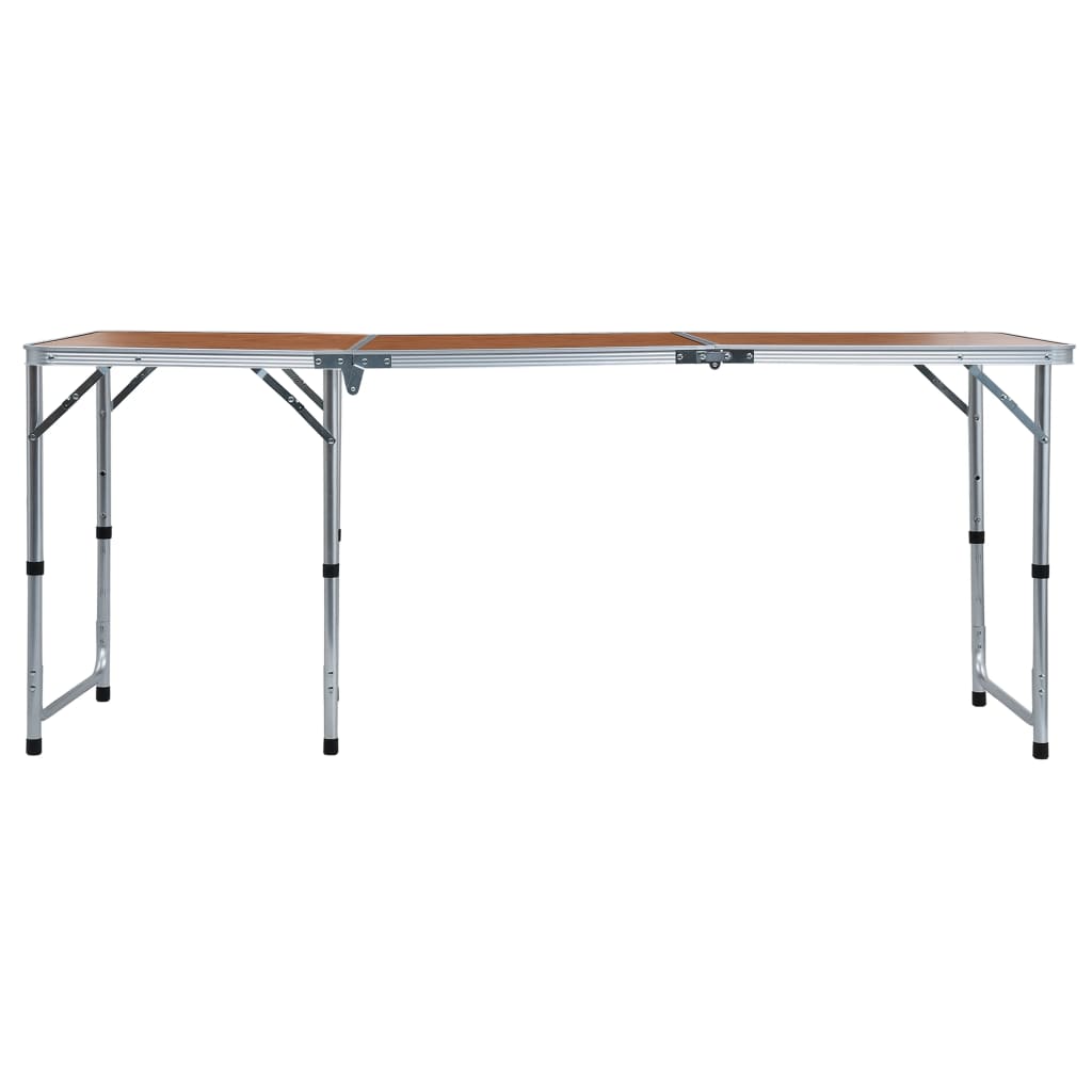 Campingtisch Klappbar Grau Aluminium 120x60 cm