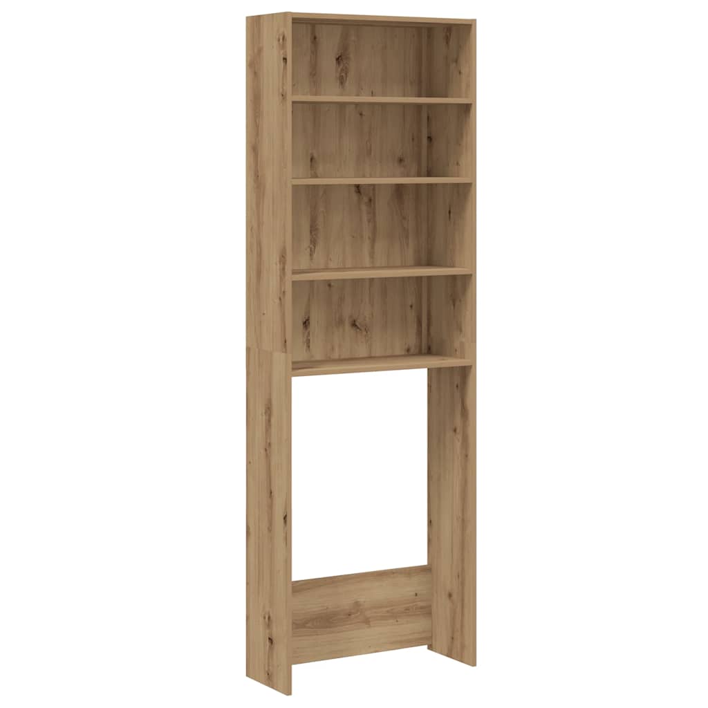 Waschmaschinenschrank Weiß 64x24x190 cm