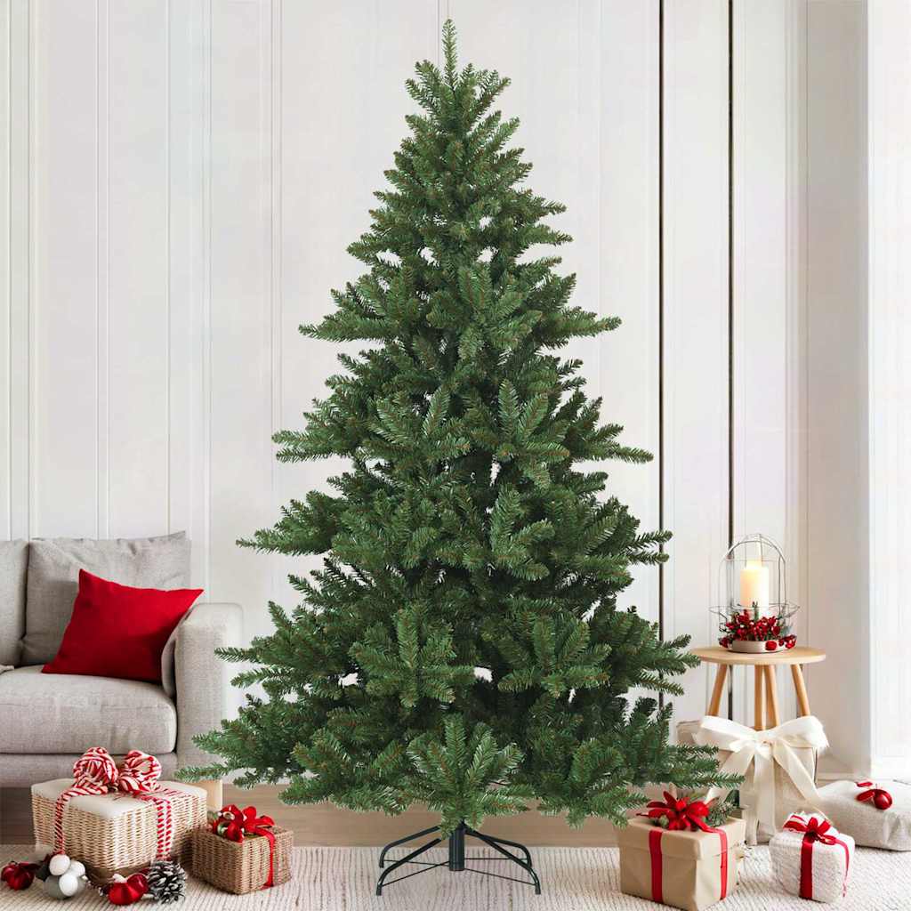 Künstlicher klappbarer Weihnachtsbaum Grün 150 cm PVC, Stahl