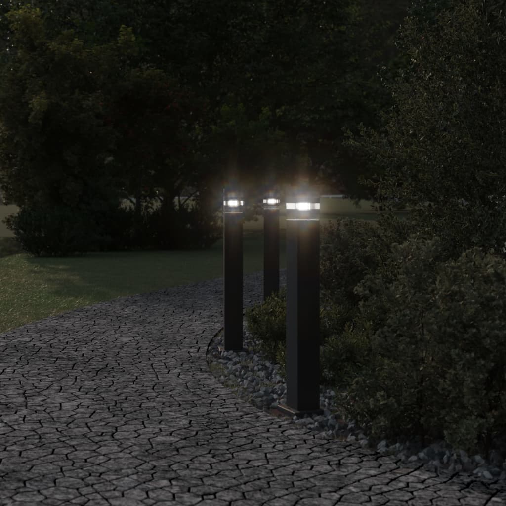 Wegeleuchte Schwarz 50 cm Aluminium