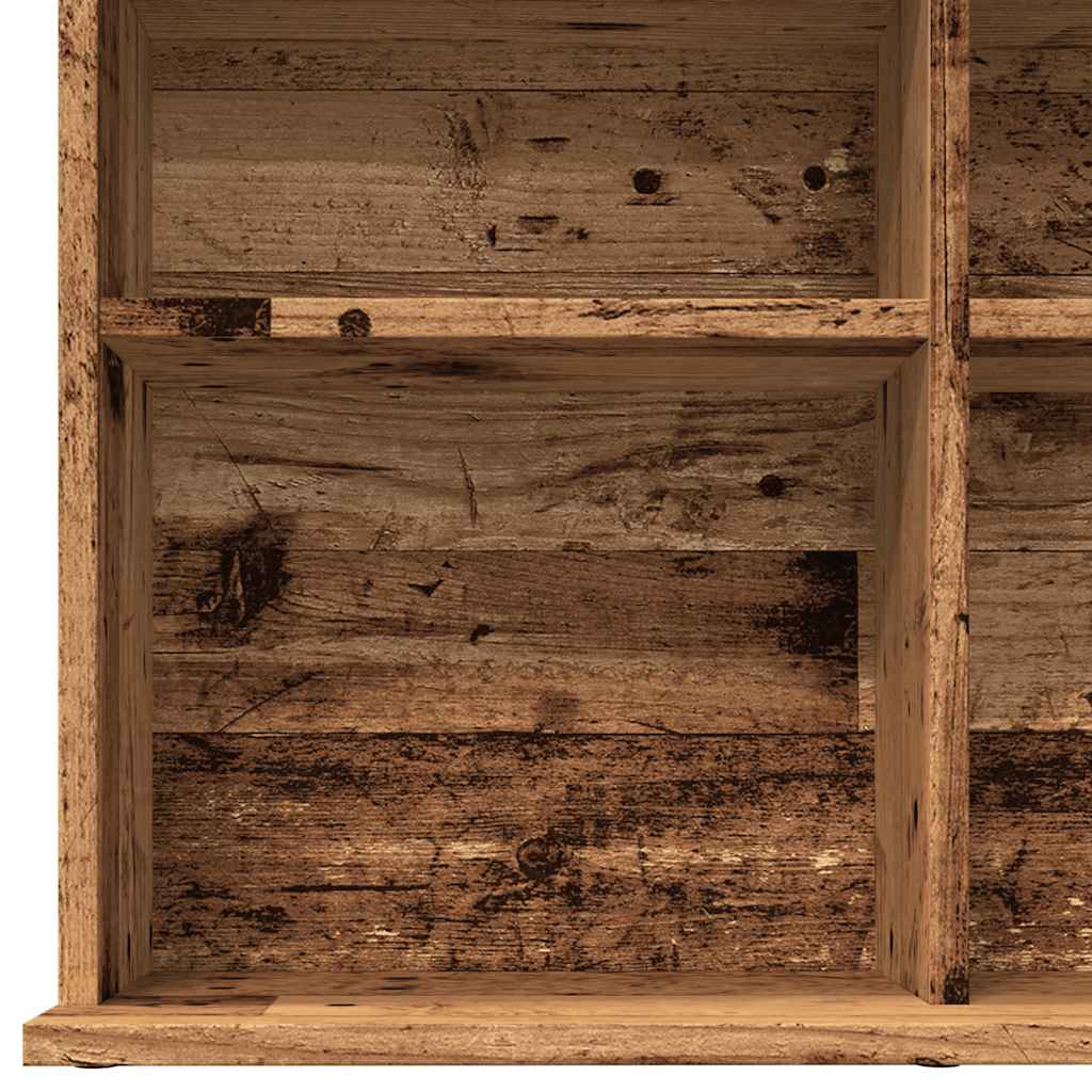 CD Regal Schwarz Eichen-Optik 101 x 23 x 177,5 cm Holzwerkstoff