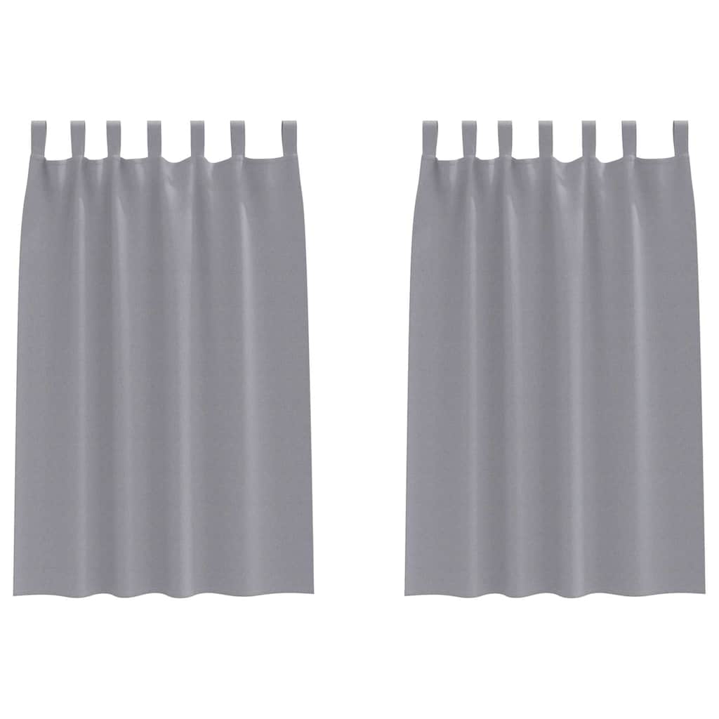 Verdunkelungs-Vorhänge mit Ringen 2 pcs Beige 140 x 140 cm