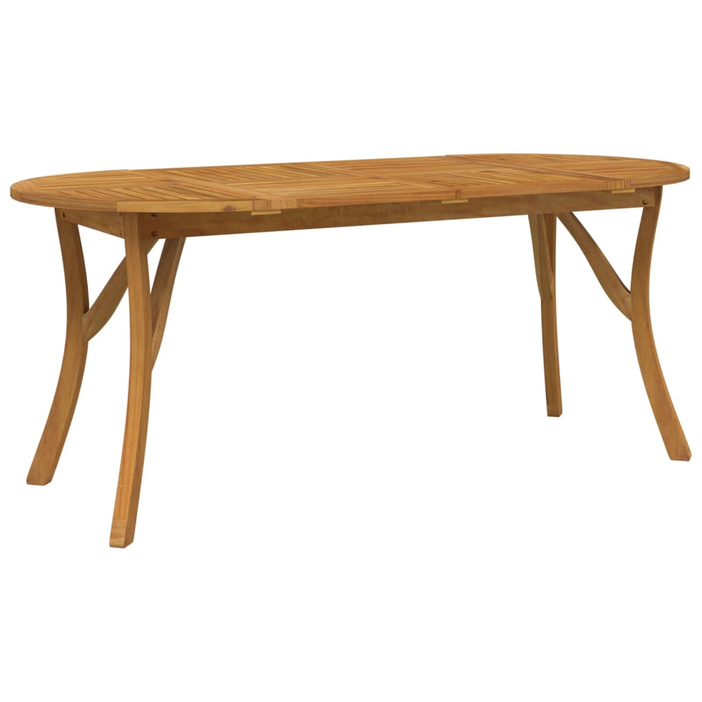 Gartentisch 85x85x75 cm Massivholz Akazie