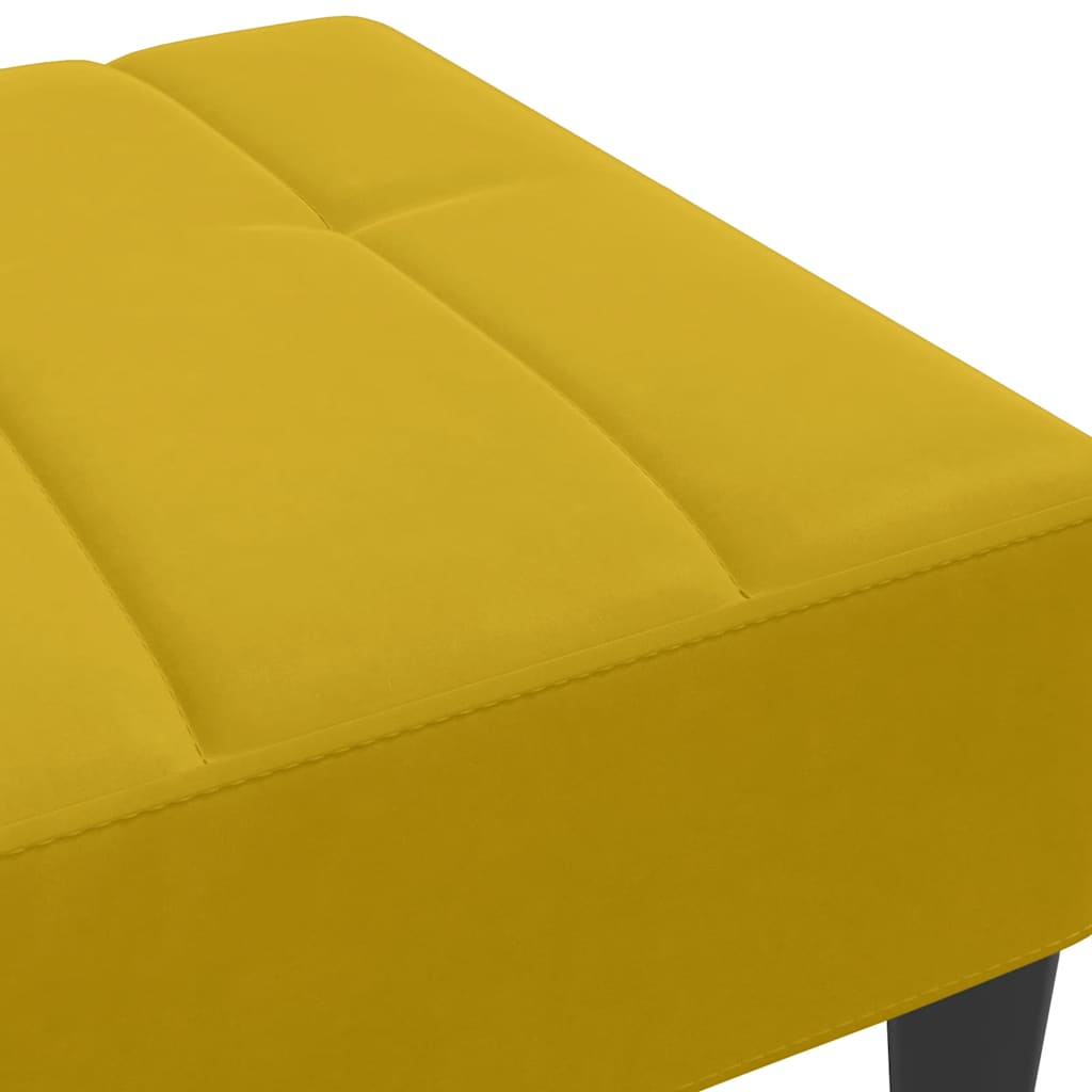 Fußhocker Blau 77x55x31 cm Samt